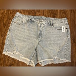 Old Navy High Waisted Button Fly Jean Shorts